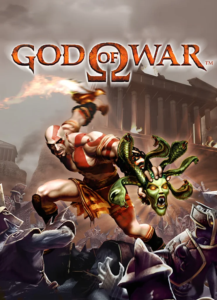 Alternatívna grafika obalu hry God of War 1.