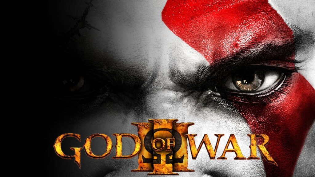 Grafika obalu hry God of War 3.
